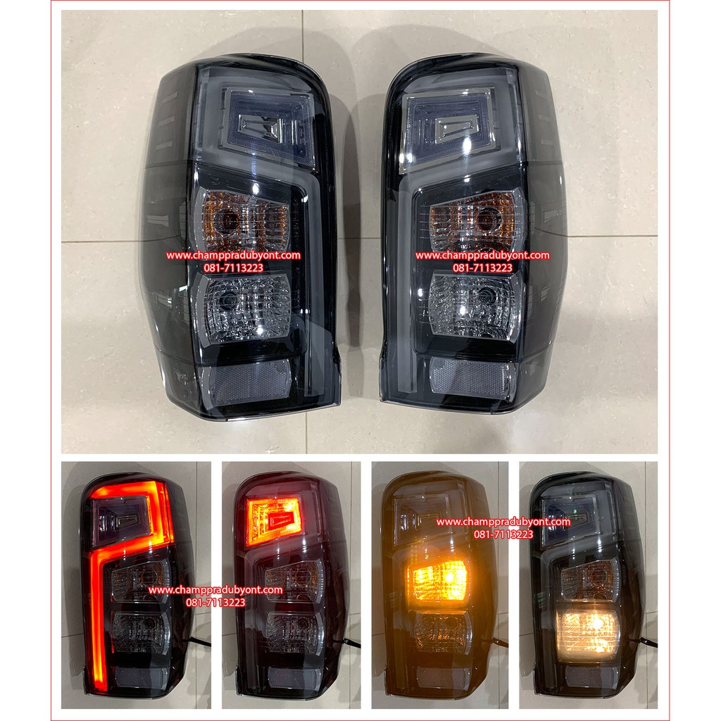 ไฟท้าย-ไฟท้ายแต่ง-led-mitsubishi-triton-ไทรทัน-2019-2020-2021-2022-สโมก-smoke-led