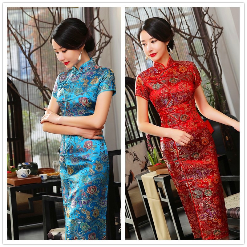 ภาพหน้าปกสินค้าชุดกี่เพ้า กระโปรงยาว ชุดประจำชาติจีน สำหรับสตรี