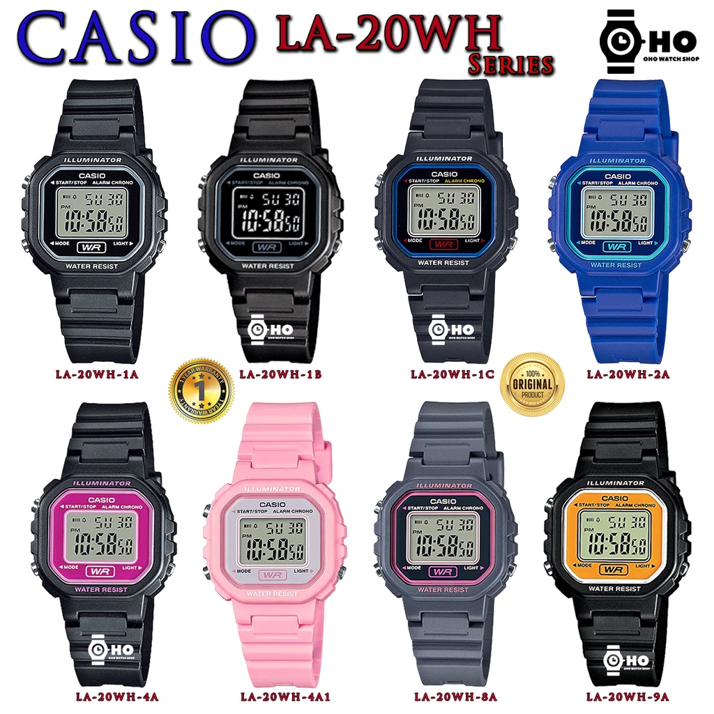 ภาพหน้าปกสินค้าCASIO รุ่น LA-20WH-1A LA-20WH-1B LA-20WH-1C LA-20WH-2A LA-20WH-4A LA-20WH-4A1 LA-20WH-8A LA-20WH-9A ของแท้100% จากร้าน casiooho บน Shopee