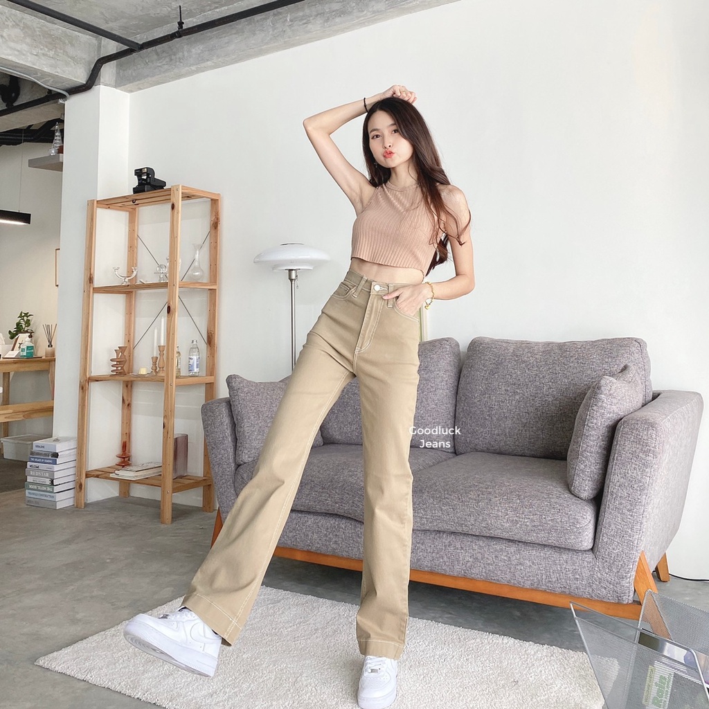 ภาพสินค้ากางเกงยีนส์รุ่นใหม่ขากระบอกผ้ายืดรุ่นนี้ขายาวมากงานป้าย เกาหลีมากแม่โซคิ้ววววของต้องมี จากร้าน takenjeanshop บน Shopee ภาพที่ 8