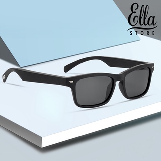 Ellastore123 แว่นตาอัจฉริยะ เลนส์ UV TR ควบคุมสัมผัส บลูทูธ 5.0 สําหรับทุกวัน