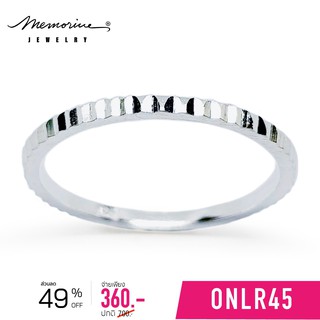 ภาพหน้าปกสินค้าMemorine Jewelry แหวนเงินแท้ 925 : ONLR45 ที่เกี่ยวข้อง