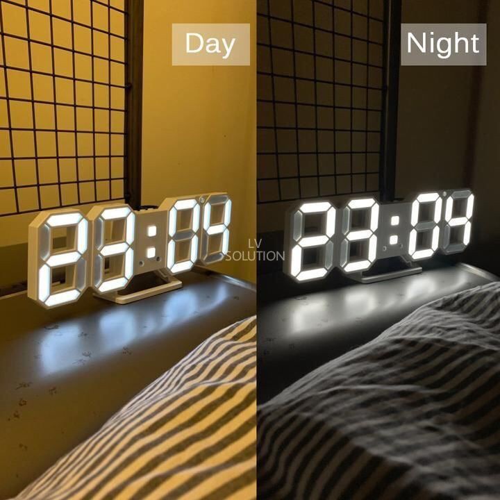 ภาพหน้าปกสินค้าสินค้าเฉพาะจุด 3D LED Clock นาฬิกา อิเล็กทรอนิกส์เรืองแสง นาฬิกาดิจิตอล นาฬิกาปลุกดิจิตอล นาฬิกาแฟชั่น นาฬิกาแขวน ไฟกลางคืน diy นาฬิกา อิเล็กทรอนิกส์ เรืองแสง สำหรับตกแต่งบ้าน จากร้าน onter.th บน Shopee