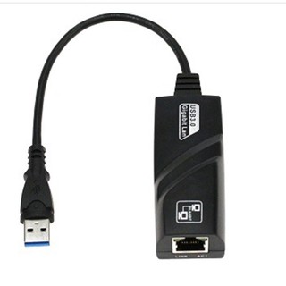 USB 3.0 To RJ45 Gigabit Lan 10/100/1000 Ethernet Adapter แปลง USB3.0 เป็นสายแลน ไดรเวอร์ในตัว