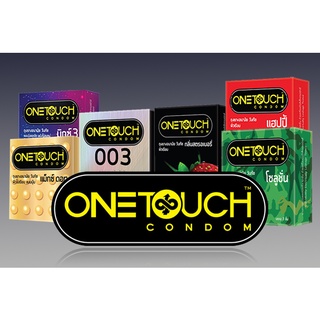 ภาพขนาดย่อของภาพหน้าปกสินค้าของแท้  ไม่ระบุชื่อสินค้า  ONETOUCH Condom ถุงยางอนามัย วันทัช มีหลายขนาด 49-56 มม. ถุงยาง กล่องละ 3 ชิ้น จากร้าน boombeautyonline บน Shopee