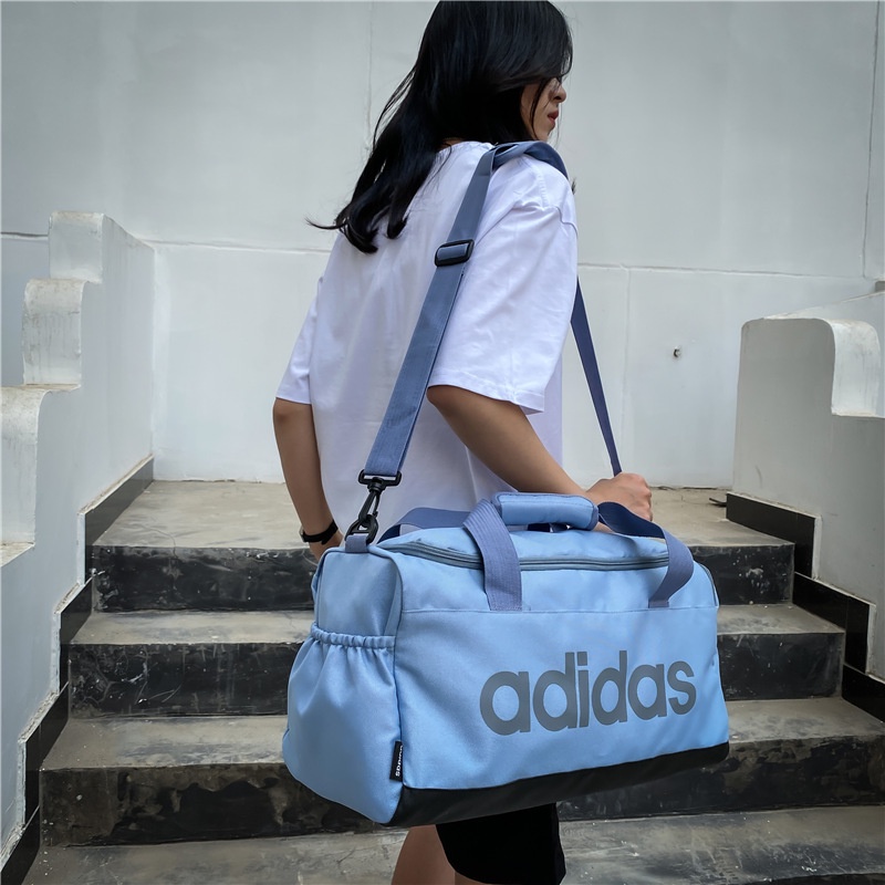 adidas-กระเป๋ากีฬาความจุขนาดใหญ่สำหรับผู้หญิงและผู้ชายกระเป๋าสะพายเดินทางสบาย-ๆ