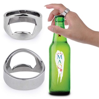 ใหม่ แหวนเปิดขวดเบียร์ สเตนเลส แบบหนา สร้างสรรค์ เครื่องประดับแฟชั่น สําหรับผู้ชาย และผู้หญิง 2022