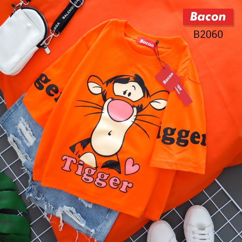 เสื้อครอป-tigger-น่ารักๆๆๆ-เสื้อเอวลอยลายทิกเกอร์