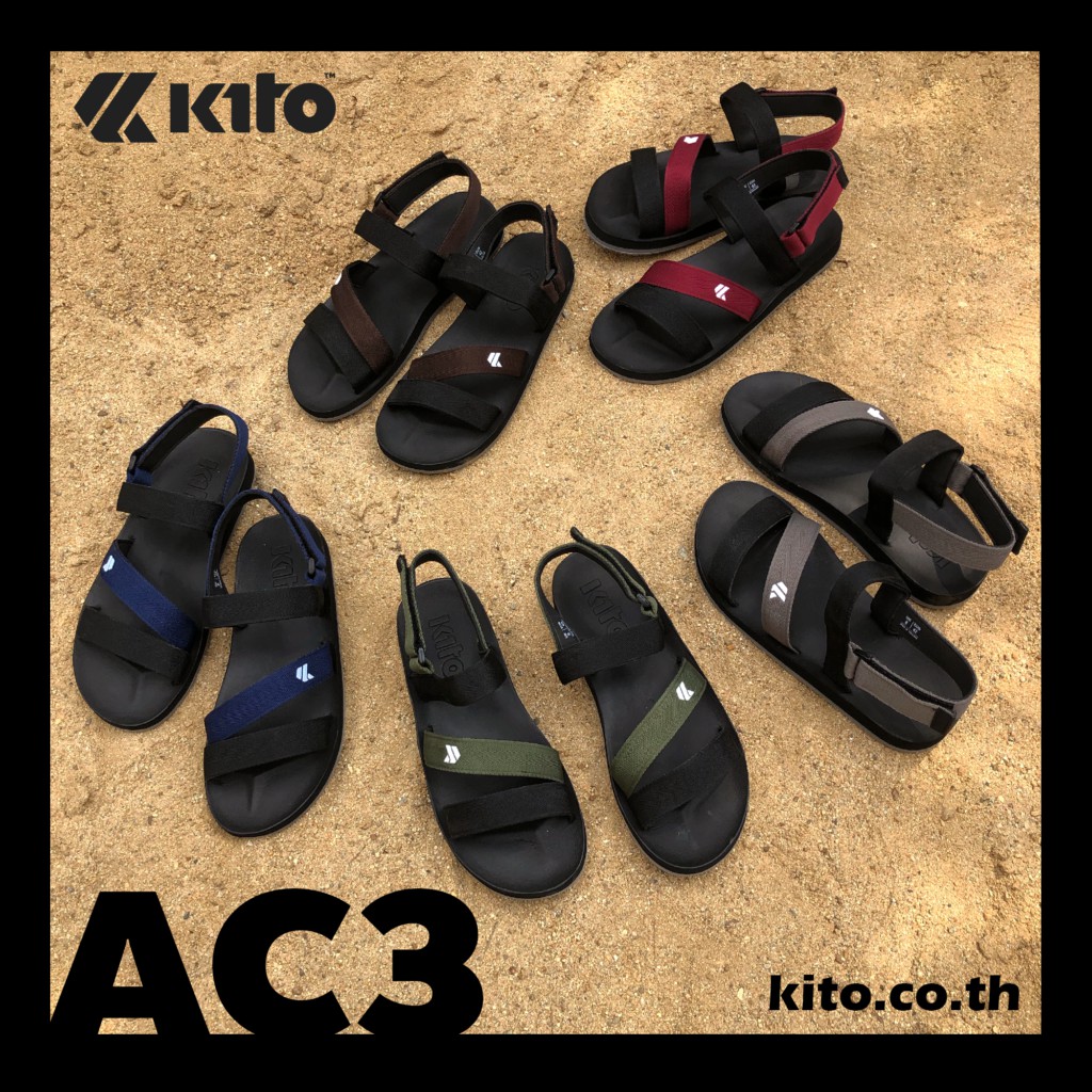 ภาพหน้าปกสินค้าKito กีโต้ รองเท้าแตะ รุ่น AC3 Size 36-43 จากร้าน kitoofficial บน Shopee
