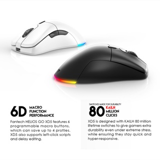 ภาพขนาดย่อของภาพหน้าปกสินค้าFANTECH รุ่น XD5 HELIOS GO Pro Wireless 2.4 HGz Macro GAMING Mouse เมาส์เกมมิ่ง เมาส์ไร้สาย ไร้ดีเลย์ พร้อม feet mouse จากร้าน gadgetvilla บน Shopee ภาพที่ 5