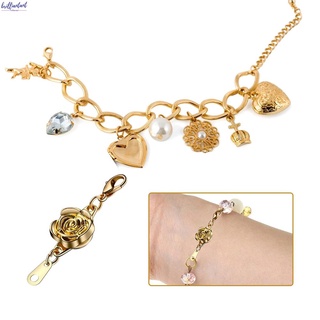 DIY Jewelry Accessories Rose Type Magnetic Buckle Hole Alloy Bracelet Extender Necklace Magnetic Buckle Lobster Buckle
