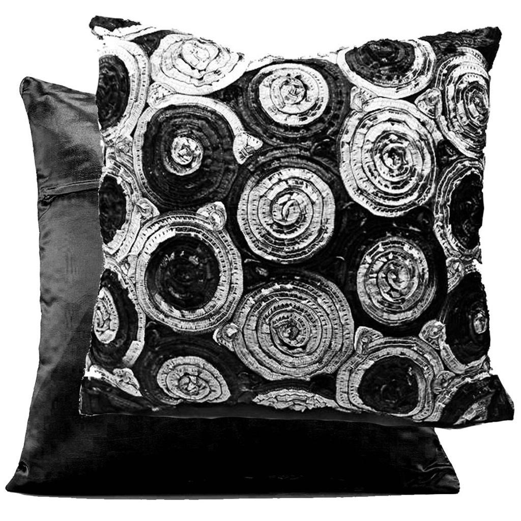 A17 Thai Silk Pillow Covers ปลอกหมอนอิง ไหมไทยลายดอกกุหลาบ 16×16 นิ้ว