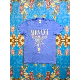 ผ้าฝ้าย 100%🎸NIRVANA  เสื้อวง Nirvana สินค้านำเข้า ลิขสิทธิ์แท้S-3XL