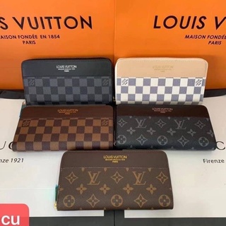🔥🔥 (new) กระเป๋าตังค์ กระเป๋าเงิน Louisviton 7.5” ซิบรอบ หนังอย่างงานสวยมาก🔥🔥