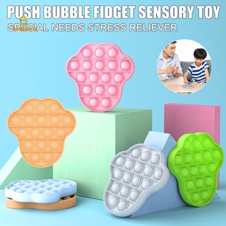 ของเล่นคลายเครียดบีบ ที่ดีที่สุดของขวัญคริสต์มาสวันเกิด Stress Relief Push Pop Pop Bubble Sensory Fidget Toy Stress Relief คริสต์มาส toy ของ