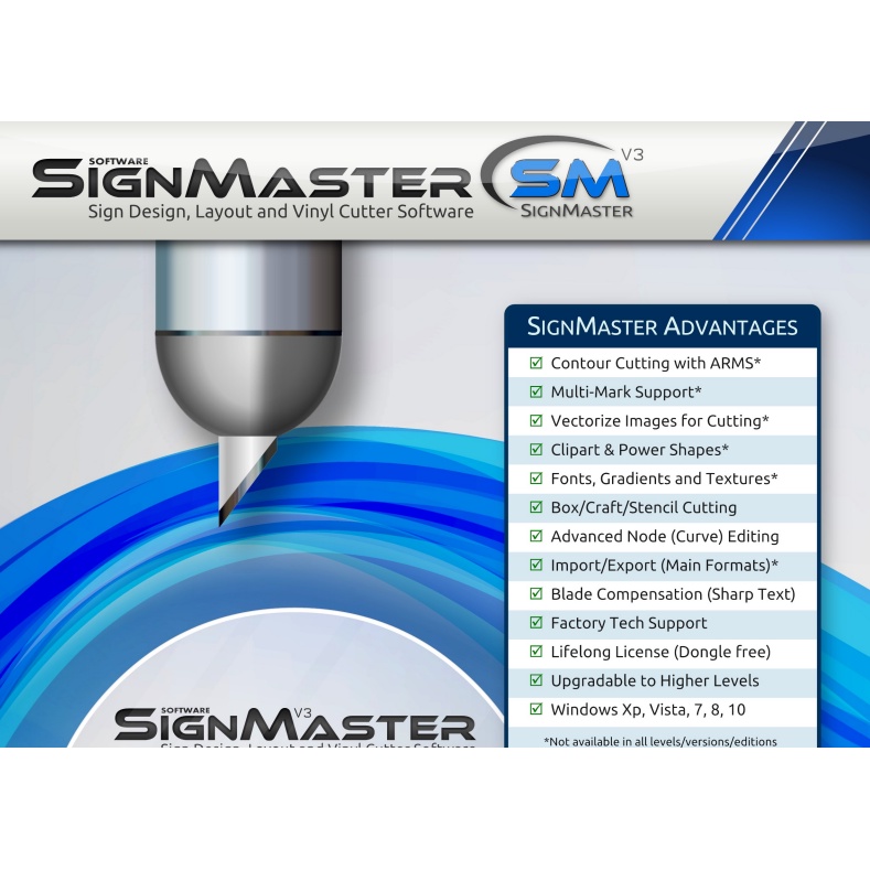 โปรแกรม Signmaster ลิขสิทธิ์แท้ สำหรับตัดสติ๊กเกอร์ ไดคัท แกะสลัก ไวนิล ...