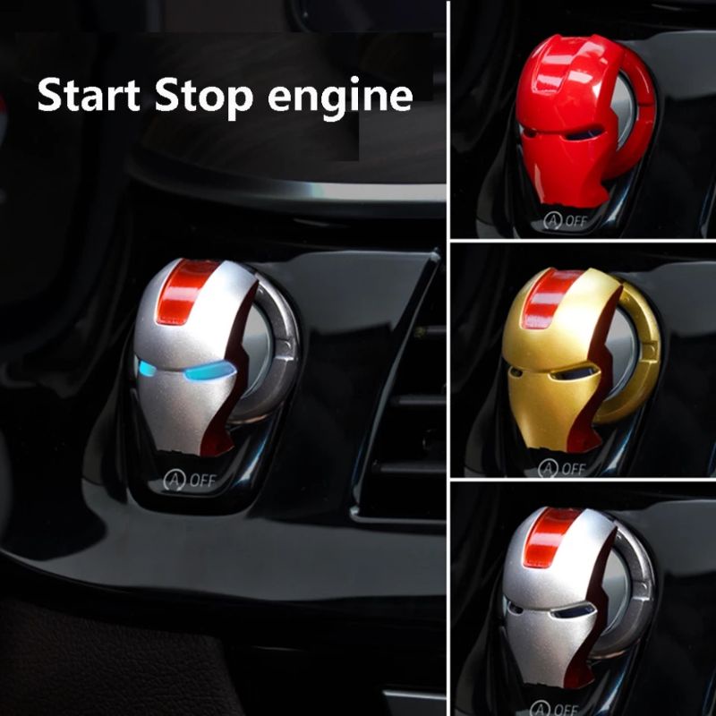 ฝาครอบปุ่มสตาร์ท-ไอรอนแมน-ปุ่มสตาร์ทรถ-ironman-push-start-engine-start