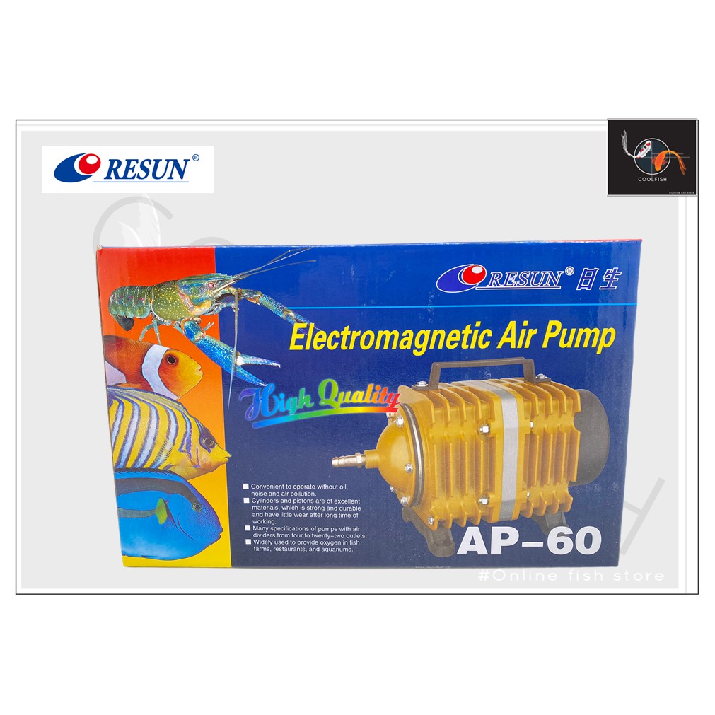 Resun AP-60 ปั๊มลมลูกสูบให้กำลังลมแรง แรงดันมาก (ของแท้ 100%) | Shopee ...