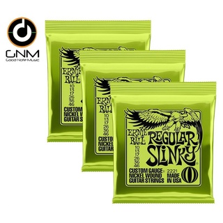 ERNIE BALL® สายกีตาร์ไฟฟ้า เบอร์ 10 ของแท้ 100% รุ่น Regular Slinky (.010 - .046) / ( 3 ชุด )