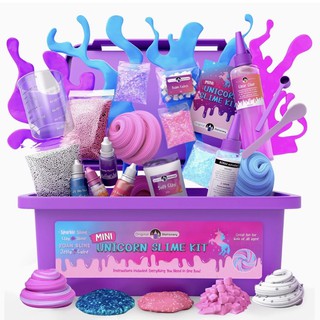 (ของแท้100%) Original Stationery Mini Unicorn Slime Kit for Girls ~ อุปกรณ์ทำสไลม์