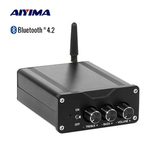 Aiyima Tpa3221 เครื่องขยายเสียงลําโพงดิจิตอลบลูทูธ 4.2 2.0 Class D 105Wx2