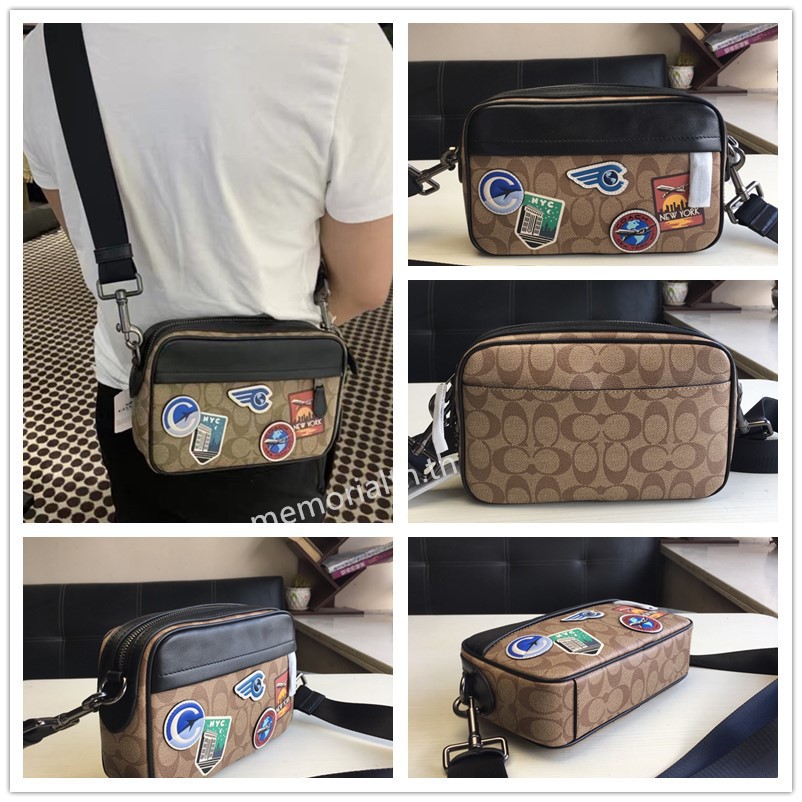 แท้-พร้อมส่ง-coach-กระเป๋าสะพายหนังผู้ชาย-f72923-f72947-89188-72945กระเป๋ากล้อง