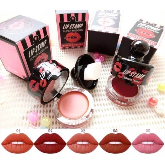 sivanna-lip-stamp-super-modrn-kissme-hf-585-ปั๊มลงบนลิปสติกและนำมาปั๊มลงที่ริมฝีปากของเราเพียงเท่านี้คุณจะได้สีปากที่สวย