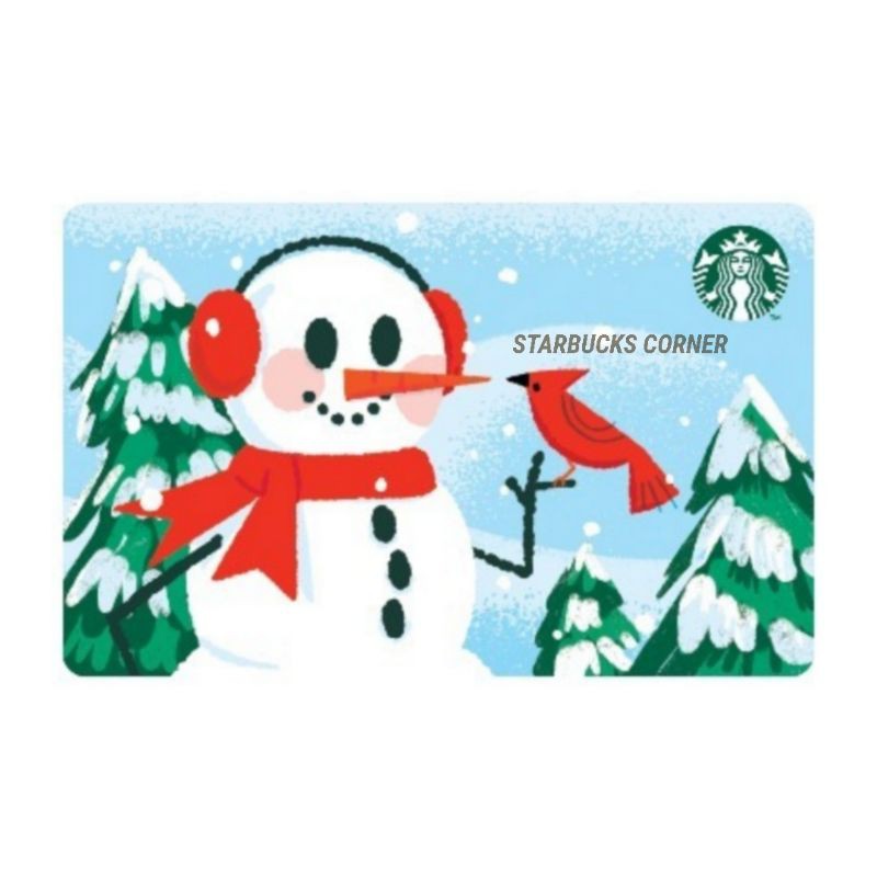 ภาพหน้าปกสินค้าบัตร Starbucks ลาย Snowman (2020) / มูลค่า 500 บาท
