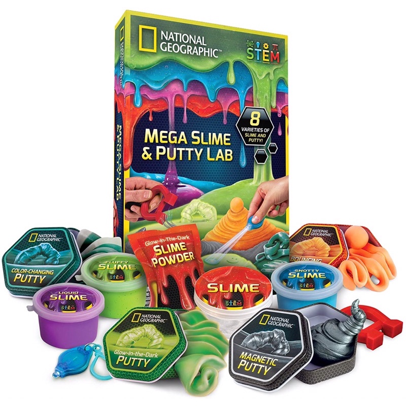 National Geographic Mega Slime Kit & Putty Lab