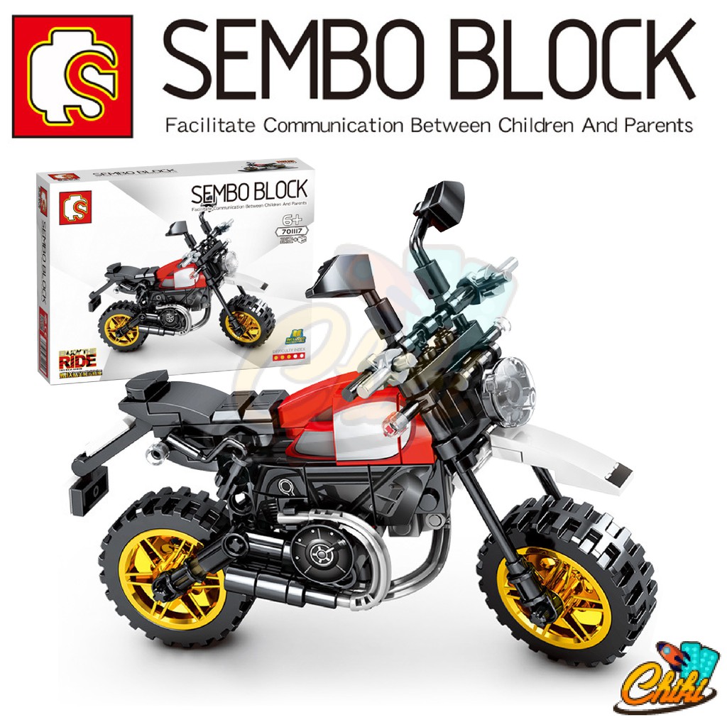 ชุดตัวต่อ-sembo-block-รถมอเตอร์ไซค์-หรูหรา-คลาสสิก