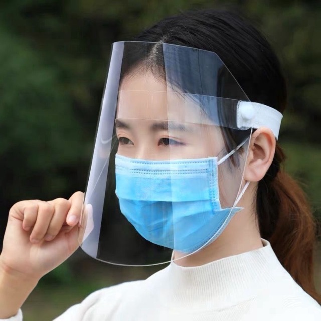 หน้ากาก-face-shield-พร้อมส่ง-กันละอองน้ำ-กันฝุ่น