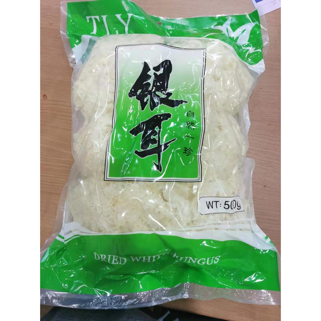 ภาพหน้าปกสินค้าTLY-เห็ดหูหนูขาวแพ็ค白木耳 500กรัม คัดสรรคุณภาพ อาหารแห้งนำเข้าจากจีน