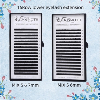 DOSMOTH ขนตา ขนตาปลอม 0.07 0.10 lower lashes mix 5 6 7 Length eyelash extension soft