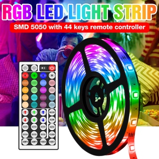 5050 RGB แถบไฟ LED Light นีออนไฟตกแต่งคริสต์มาสห้องนอนตู้เสื้อผ้าไฟสีสันกันน้ำ TV ฉากหลังโคมไฟบรรยากาศ