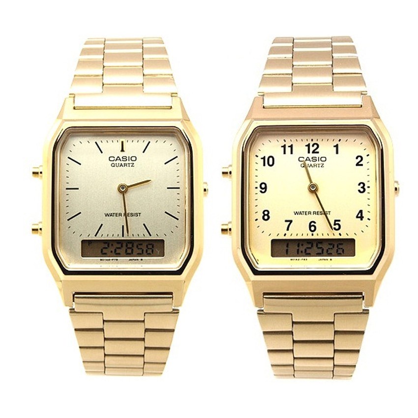นาฬิกาข้อมือผู้หญิง-นาฬิกาแบรนด์เนม-grand-eagle-casio-data-bank-นาฬิกาข้อมือผู้หญิง-สายสเเตนเลส-รุ่น-aq-230ga-aq-230ga-9