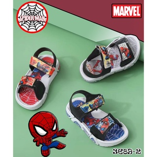3689-2 รองเท้ารัดส้นสำหรับเด็กผู้ชายตกแต่งด้วยลายสไปเดอร์แมน Spiderman