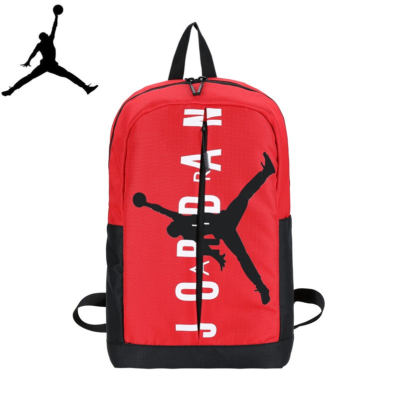 nike-air-jordan-กระเป๋าเป้สะพายหลังสีขาวสีแดง-backpack-กระเป๋าเป้คอมพิวเตอร์นักเรียน