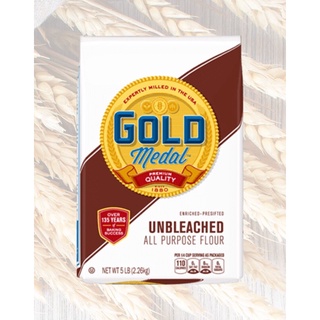 สินค้า GOLD MEDAL🥇Unbleached All Purpose Flour 2.26kg. แป้งสาลีเอนกประสงค์ไม่ขัดสี