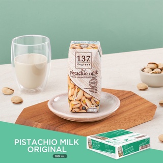 137 ดีกรี นมพิสตาชิโอ สูตรดั้งเดิม ขนาด 180ml x pack of 3x12 (Pistachio Milk Original 137 Degrees Brand)
