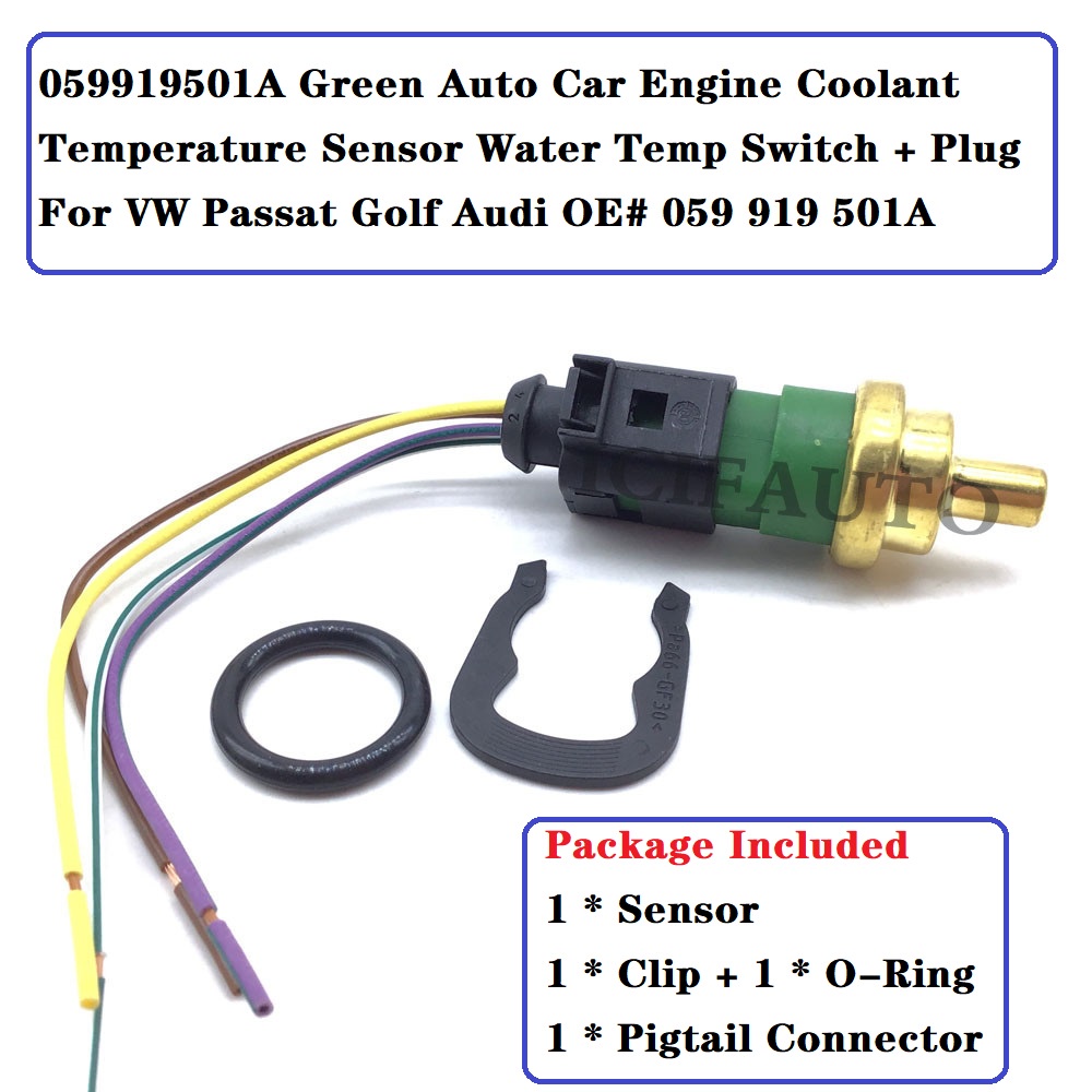 059919501A Green Auto Car Engine Coolant Temperature Sensor Water Temp
