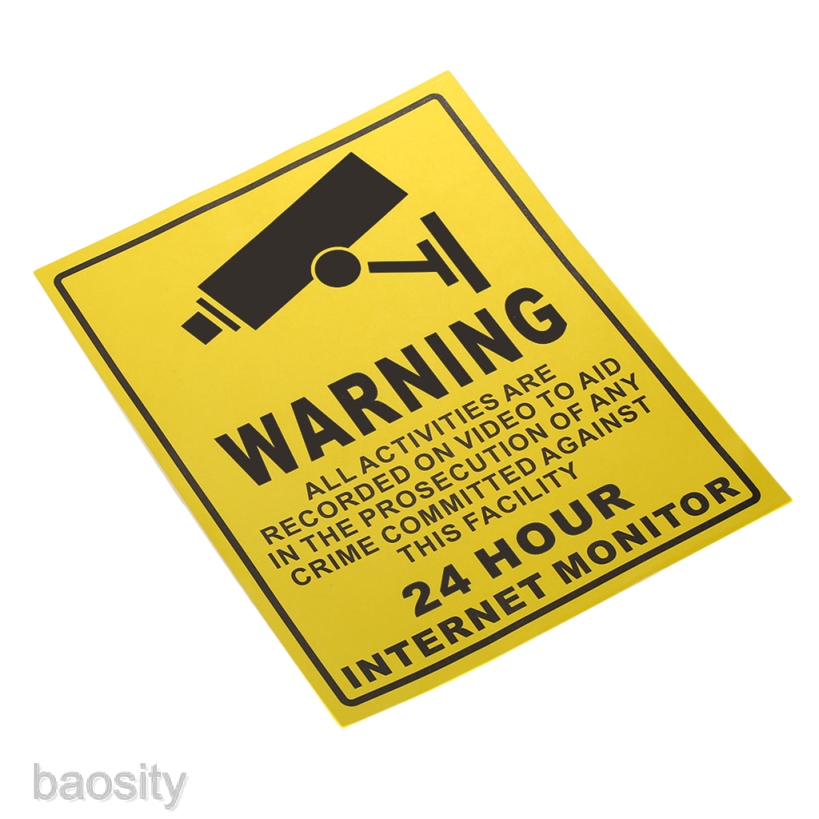 10x-cctv-camera-monitor-watch-warning-caution-alert-wall-door-decal-sticker