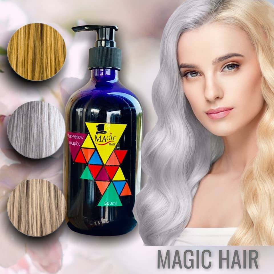 ภาพสินค้าแชมพูม่วง เคราตินแชมพู (MAGIC HAIR) ขนาด 500 มล. จากร้าน metineeprasertsang บน Shopee ภาพที่ 3