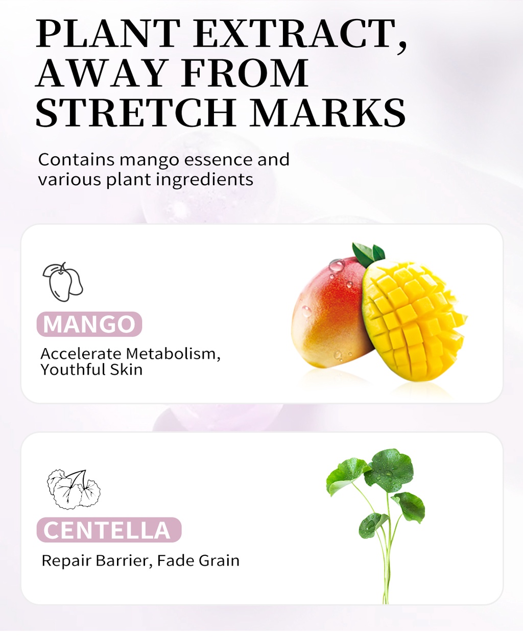 รูปภาพเพิ่มเติมของ RtopR FDA มะม่วงครีมบํารุงผิว ลดรอยแผลเป็น รอยแตกลาย ครีมทาท้องลาย ลดรอยแตกลาย ท้องลาย ริ้วรอยจากการตั้งครรภ์ - Stretch Mark Cream 40 กรัม
