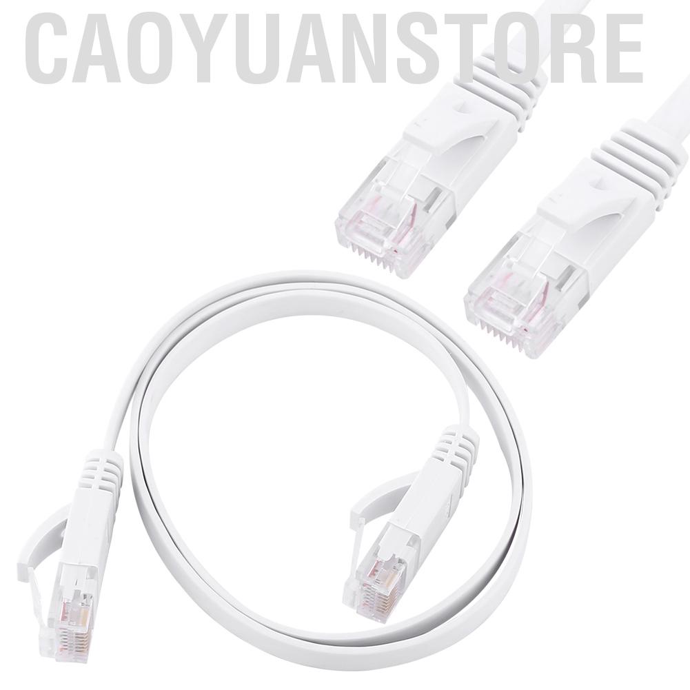 rj45-cat6-สายเคเบิล-lan-แบบแบน-cable-utp-patch-สายเคเบิ้ล-1000m-white