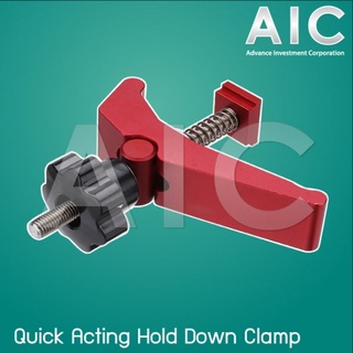 Quick Acting Hold Down T-Track Clamp - Red Spring @ AIC