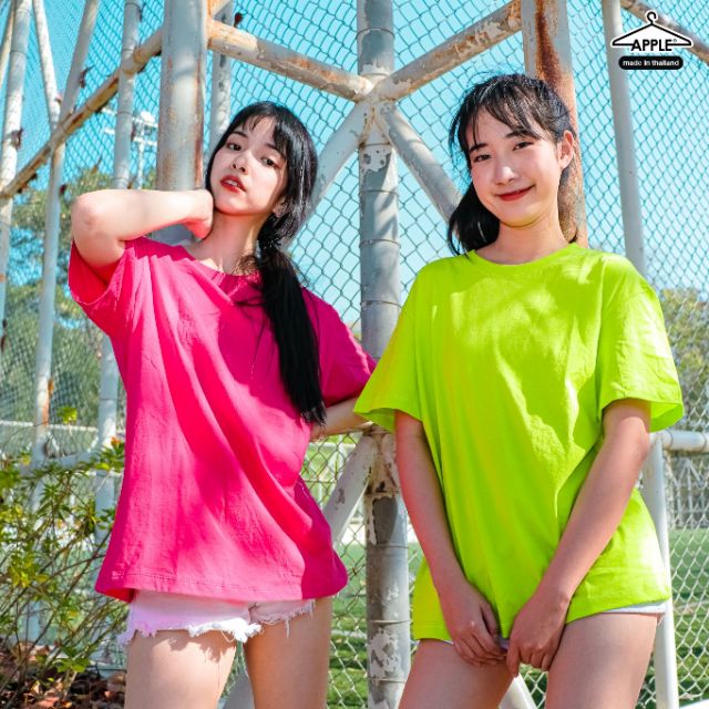 ใหม่-เสื้อโอเว่อร์ไซส์-รุ่น-สีจี๊ดจ๊าด-summer-2020