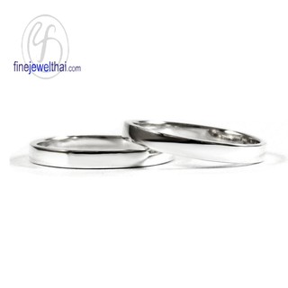 Finejewelthai แหวนคู่-แหวนเงินแท้-แหวนหมั้น-แหวนแต่งงาน-Couple-Silver-Ring - RC100500