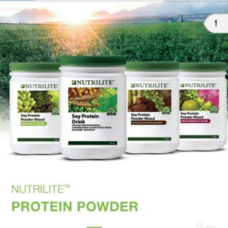 สินค้า Nutrilite Amway นิวทริไลท์ โปรตีนแอมเวย์ ชาเขียว มิกซ์เบอร์รี่ ช็อคโกแล็ต มีช้อน