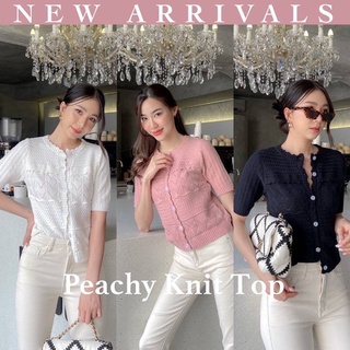 สินค้าใหม่ ป้ายห้อยครบ ซองพลาสติกครบ พร้อมส่ง #Basicsbysita |  NEW ARRIVALS - Peachy Knit Top สีชมพู