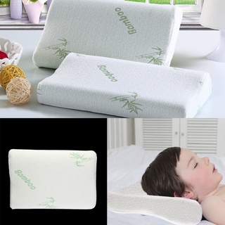 【บลูไดมอนด์】Children Adjustable Bamboo Pillow Slow Rebound Memory Foam Pillow Health Care Contour Memory Foam For Neck S